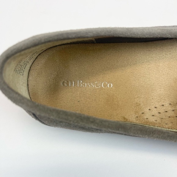 G.H. Bass & Co Beamer Penny Loafers Shoe Size 8.5M Gray Suede - Picture 6 of 13